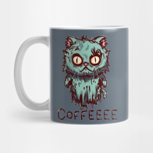 Zombie Ghost Cat Coffee Mug